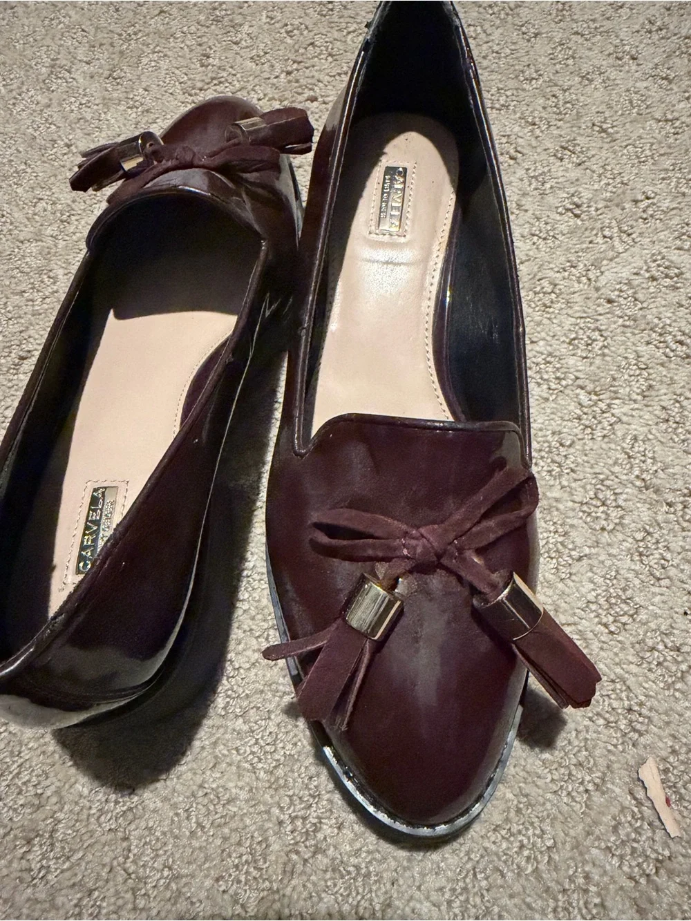 Carvela burgundy patent